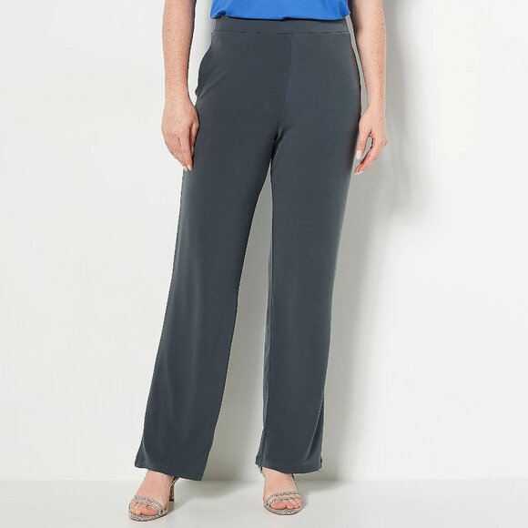 Susan Graver Petite Liquid Knit Wide-Leg Pull-On Pants - Size PXL a467767 - Picture 1 of 3
